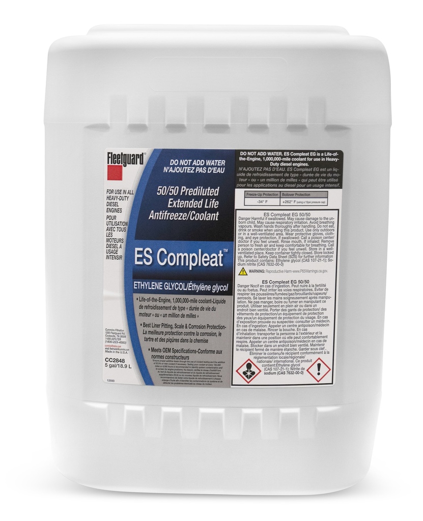 COMPLEAT EG PREMIX X 5 GAL - MSDS UN NA